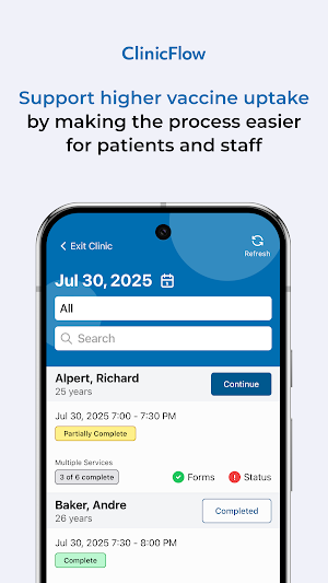 CANImmunize ClinicFlow Screenshot 2