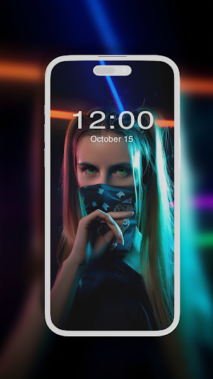 Mask Girl Wallpapers Screenshot 2