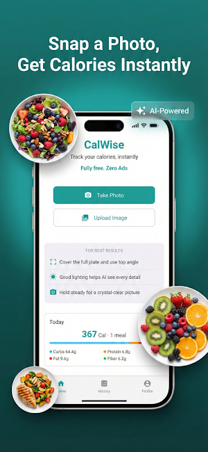 CalWise: Snap & Track Calories Screenshot 0