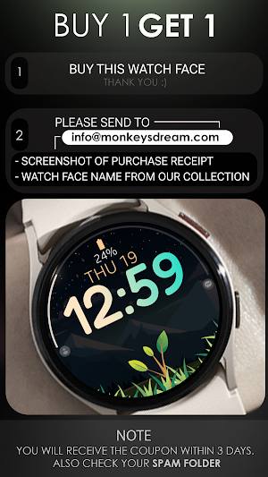 Tree Steps digital watch face Screenshot 3