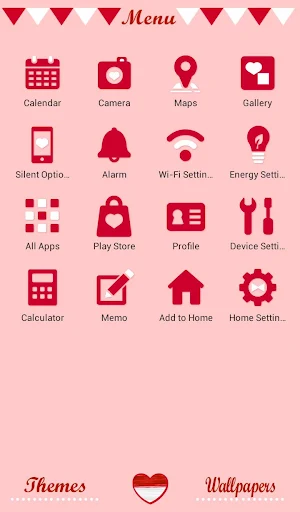 Beautiful Wallpaper Indonesia Flag Heart Theme Screenshot 1