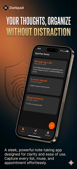DarkPad V2 - Dark Notes Screenshot 0