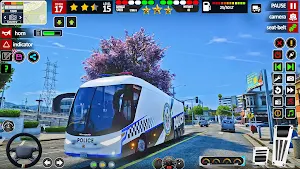 US Police Bus Games 3D Screenshot 0