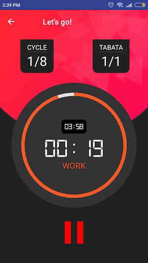Tabata (HIIT) timer Screenshot 1