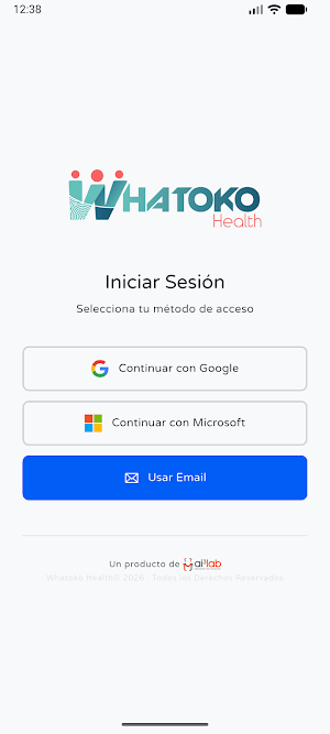 Whatoko Health Entidades Screenshot 0