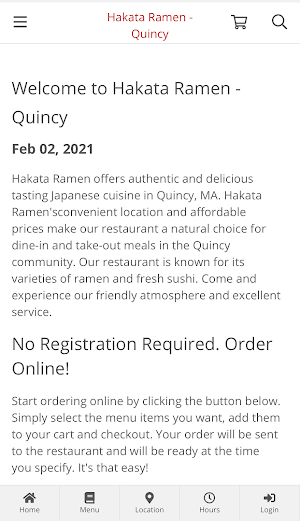 Hakata Ramen - Quincy Online Ordering Screenshot 0