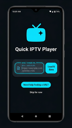Quick IPTV Player - Live TV Screenshot 0
