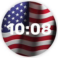 Animated USA Flag Watch Face