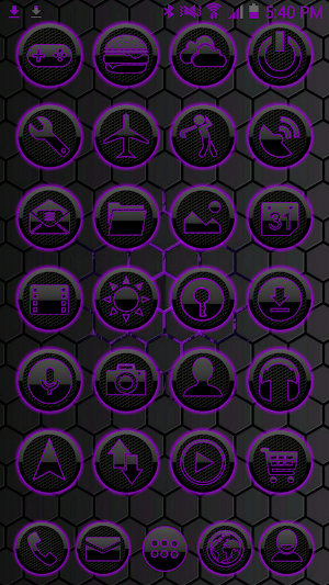ICON PACK DARK SPACE 2 PURPLE Screenshot 0