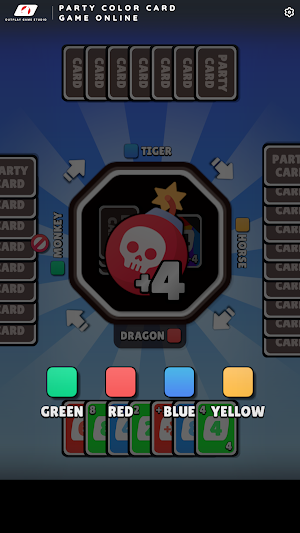 Party Color Card Game Online Screenshot 1