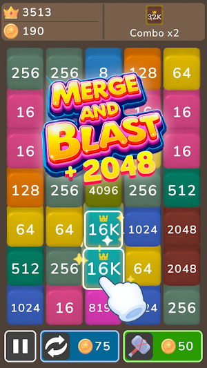 Merge and Blast + 2048 2248 Screenshot 3