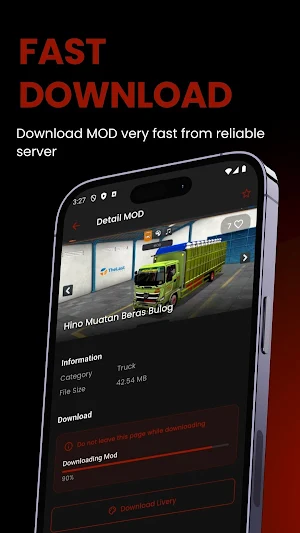 MOD BUSSID Truck Canter Screenshot 3