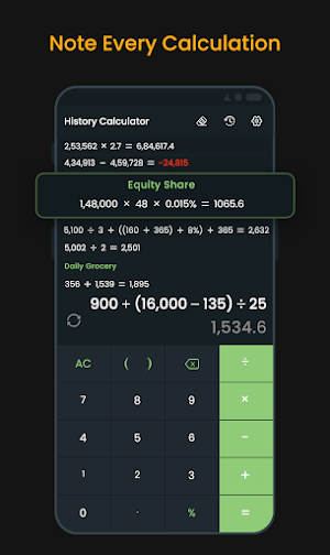 Calculator With History Check Screenshot 2