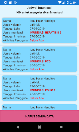 GO-IMM (Pengingat Imunisasi Dasar) Screenshot 3