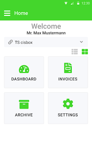 cisbox Invoice Screenshot 1