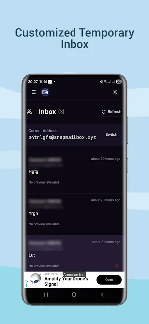 SnapMail - Disposable Mailbox Screenshot 1