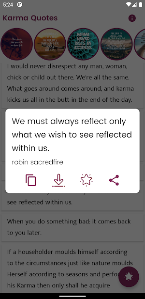 Karma Quotes and Sayings Screenshot 2