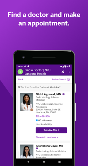 NYU Langone Health Screenshot 3