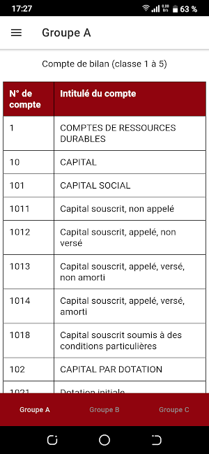 SYSCOHADA - English & French Screenshot 2