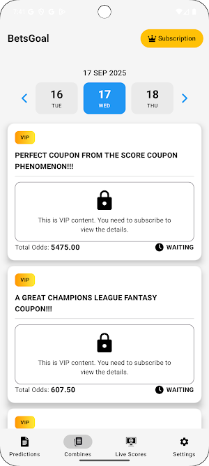 BetsGoal - Betting Tips Screenshot 1