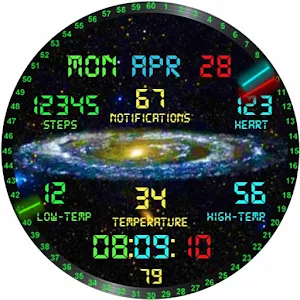 Animated Galaxy Watch Face Screenshot 3