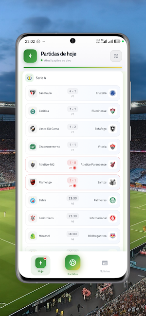 futebol brasileiro AO VIVO Screenshot 2