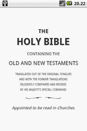 Holy Bible (KJV) Screenshot 0