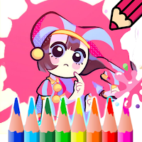 Coloring Virtual Pomni Circus