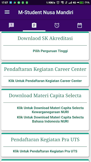 MyNusa Student Screenshot 1