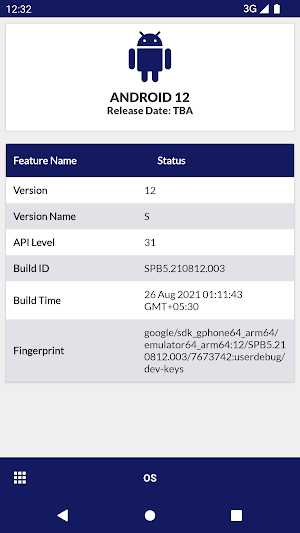 Device Info - System Test Screenshot 2