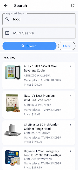 Amazon Radar Screenshot 1