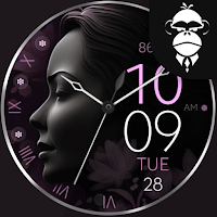Women's Day elegant watch face