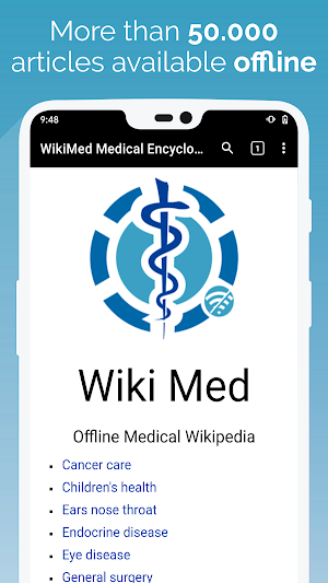 WikiMed - Offline Medical Encyclopedia Screenshot 0