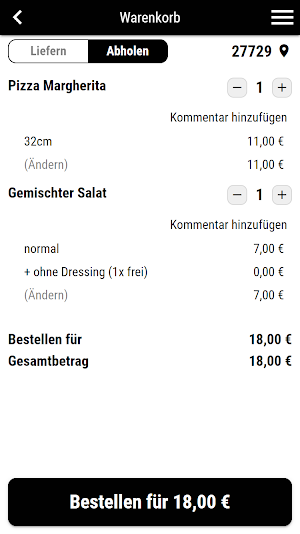 Lellos Pizza Hambergen Screenshot 1