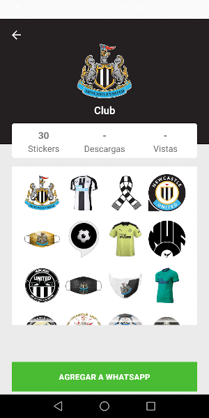 Newcastle United Stickers Screenshot 1