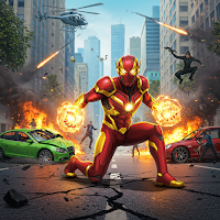 Iron Hero: Crime Defender