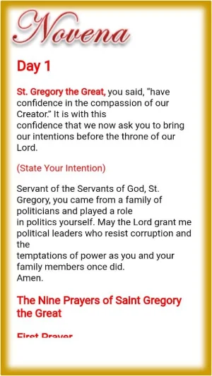 Saint Gregory the Great Devotion Screenshot 2