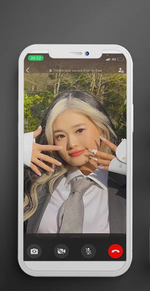Fake Kika Kim Prank video call Screenshot 1
