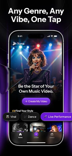 AI Music Video Generator: Yuna Screenshot 2