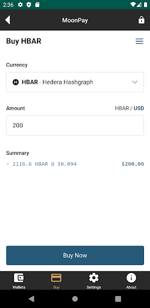 Wallawallet Screenshot 1