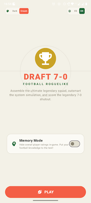Seven To Zero: Soccer Draft Screenshot 0