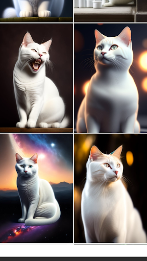 White Cat 4K Wallpapers Screenshot 1