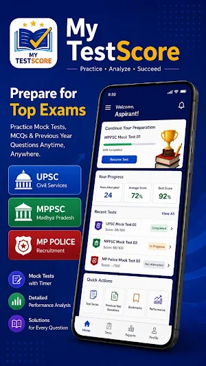 My TestScore- Mock test & PYQ Screenshot 0