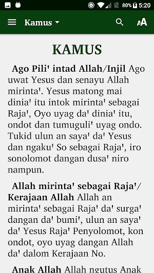 Injil Lukas Dagu Bulusu Screenshot 1