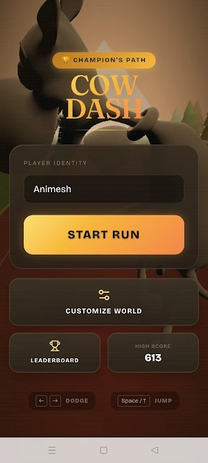 Cow Dash: Endless Runner Screenshot 0