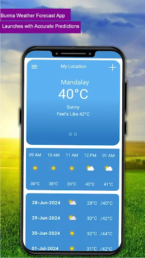 Myanmar Weather Forecast Screenshot 2