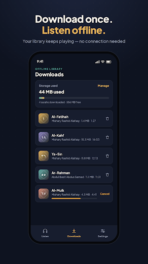 Quran Audio - Listen Offline Screenshot 2