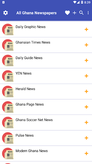 All Ghana Newspapers And News Sites Screenshot 0