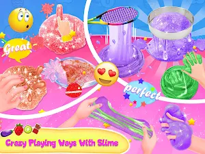 Glitter Food Makeup Slime - Kitchen Fun Screenshot 1