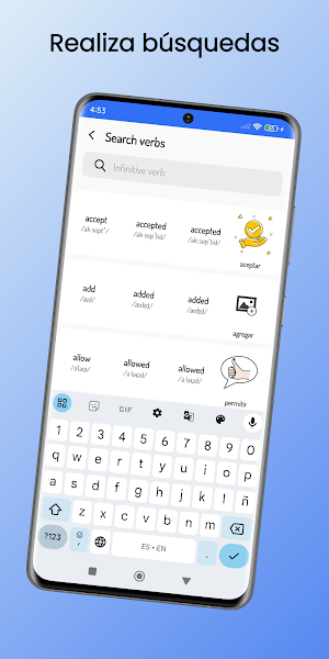 My Verb List Screenshot 3